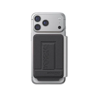 Skinarma magnetic foldable tripod with cardholder axis _ charcoal